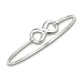 Infinity Knot Sterling Silver Bangle Bracelet