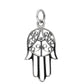 The Hand of Miriam| Hamsa Charm Pendant | Sterling Silver