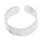 Sterling Silver Smooth Classic Plain Band Toe Ring