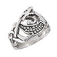 Sterling Silver Celtic Knot DRAGON Ring - Silver Insanity