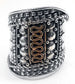 Sterling Silver Medieval Court Armor Band Ring - Silver Insanity