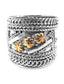 Sterling Silver Squires Gold Star Armor Ring - Silver Insanity