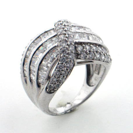 Sterling Silver Absolute Channel Band Ring Size 6 - Silver Insanity
