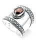 Sterling Silver Scottish Dukes Garnet Armor Ring - Silver Insanity