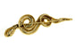 Moveable Gold-Tone Crystal Snake Brooch Bar Lapel Pin - Silver Insanity