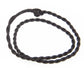 Dark Brown Synthetic Faux Silk Rope Cord 17" Necklace - Silver Insanity