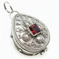Scorched Steampunk Trinket Poison Locket Box Pendant, Sterling Silver,  Garnet - Silver Insanity
