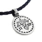 Caduceus Intelligence Mercury Talisman Amulet Pendant 20" Faux Leather Necklace - Silver Insanity