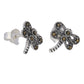 Small Marcasite Dragonfly Sterling Silver Post Stud Earrings - Silver Insanity