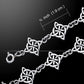 North Star Celtic Knot Sterling Silver Link Bracelet, 7" - Silver Insanity