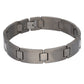 Classic Mens Python Titanium Metal Jewelry Link Bracelet, 8" Long - Silver Insanity