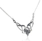 Celtic Knot Vine and Leaves Sterling Silver Necklace - Silver Insanity