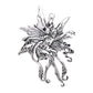 Sterling Silver Amy Brown Vines Fairy Faerie Pendant with 18" Necklace - Silver Insanity