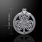 Celtic Knot Irish Shamrock Clover Claddagh Sterling Silver Pendant 19" Necklace - Silver Insanity