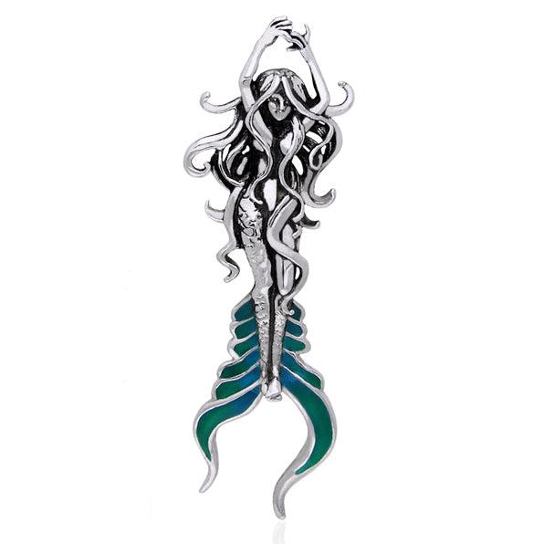 Sea Mermaid of Atlantis Sterling Silver Slide Pendant by Selina Fenech - Silver Insanity