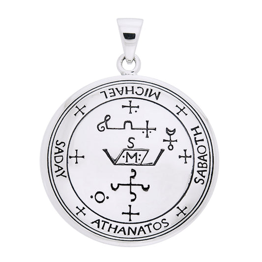 Sigil of the Archangel Michael Talisman Sterling Silver Pendant - Silver Insanity