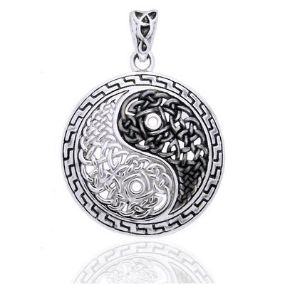 Celtic Yin Yang Ancient Amulet Pendant ~ Sterling Silver