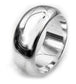 Solid Sterling Silver 8mm Wedding Band Ring - Silver Insanity