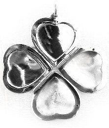 Sterling Silver Four 4 Panel Heart Photo Locket Pendant - Silver Insanity
