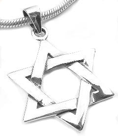 Sterling Silver Jewish Star of David Charm Pendant - Silver Insanity